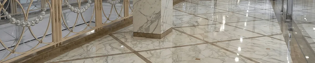 Beautiful marble floor professionally installed in Columbia, MO